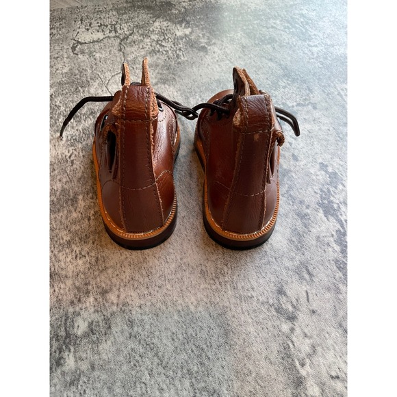 Mikoleon Classic Heirloom Kids Toddler Sz 20 (5US) Brown Leather Lace Up Boots - Picture 10 of 11